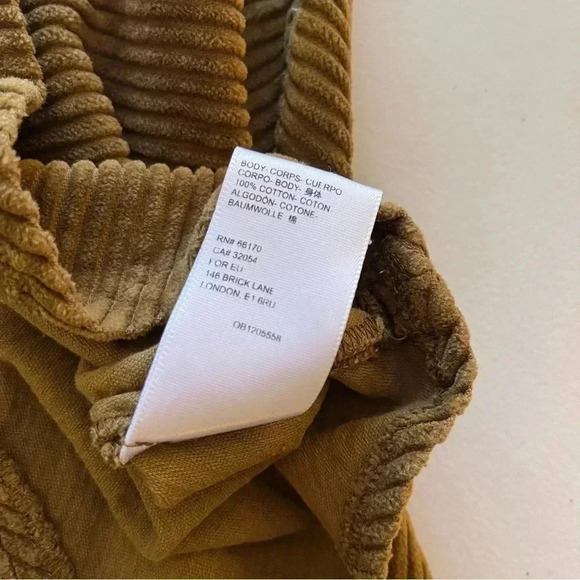 URBAN OUTFITTERS KENSIE CORDUROY LACED BACK MINI DRESS SZ XS - Picture 9 of 9